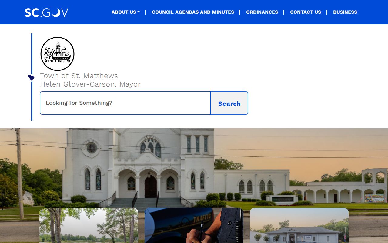 Calhoun County municipal warrant records: St. Matthews Town Hall website